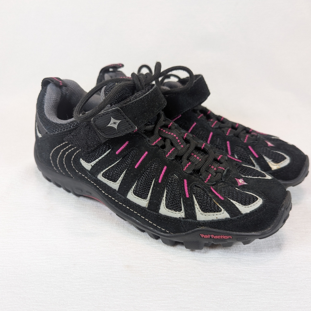 Specialized Women's Tahoe Pink & Black Mountain Bike Cycling Shoes Size 7